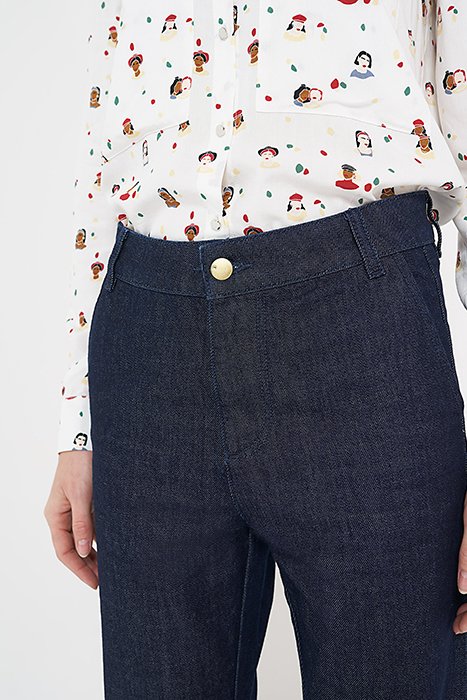 BLEACHED CROPPED SLIM JEANS WITH SLITS BRUT 5