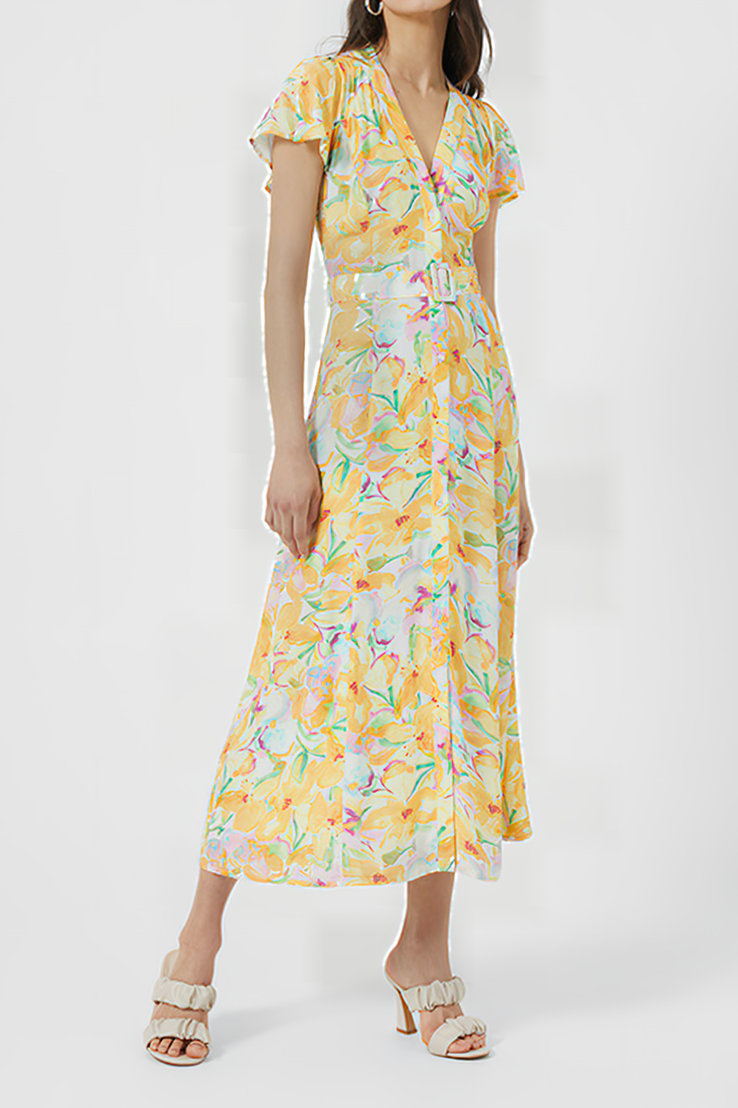 ISADORA DELPHINE S/S MAXI DRES GOLDEN GLAZE/CHLKPIN 2