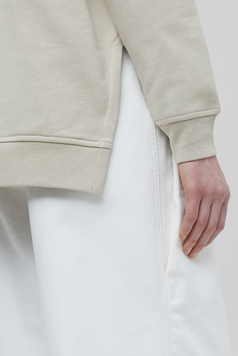 WOMEN PRINTED HOODIE T-SHIRTS GRAIN BEIGE 4