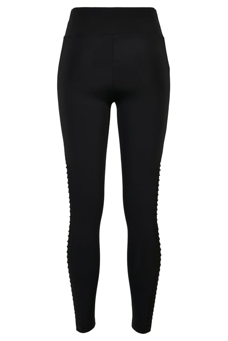 LADIES HIGHWAIST BIKER TECH MESH LEGGINGS BLACK 10