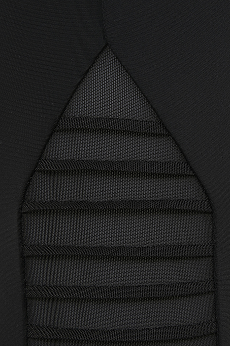 LADIES HIGHWAIST BIKER TECH MESH LEGGINGS BLACK 9