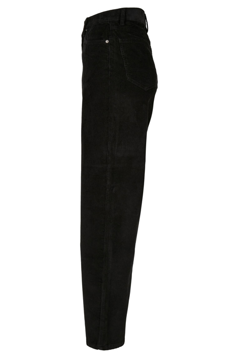 LADIES HIGH WAIST 90´S WIDE LEG CORDUROY PANTS BLACK 3