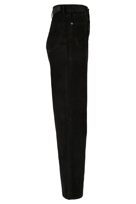 LADIES HIGH WAIST 90´S WIDE LEG CORDUROY PANTS BLACK 4