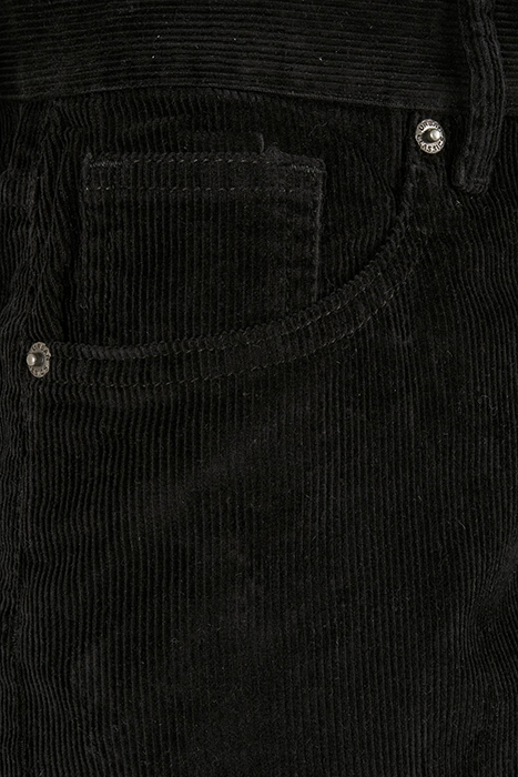 LADIES HIGH WAIST 90´S WIDE LEG CORDUROY PANTS BLACK 5