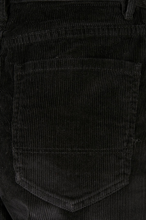 LADIES HIGH WAIST 90´S WIDE LEG CORDUROY PANTS BLACK 7