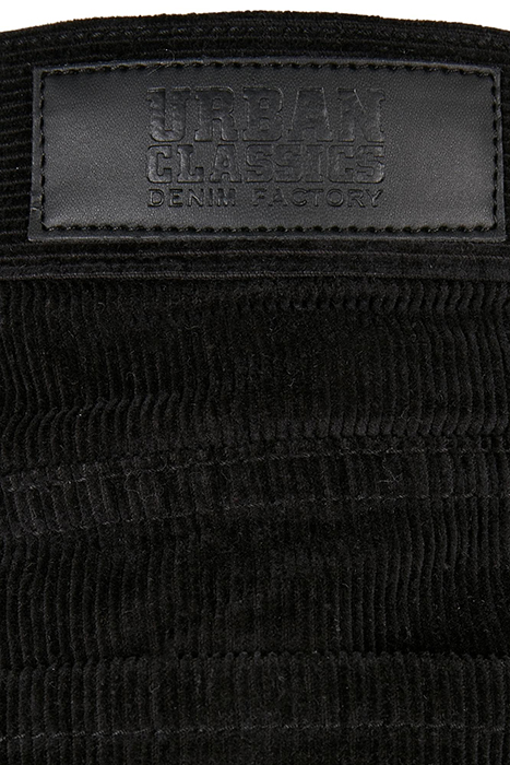 LADIES HIGH WAIST 90´S WIDE LEG CORDUROY PANTS BLACK 6