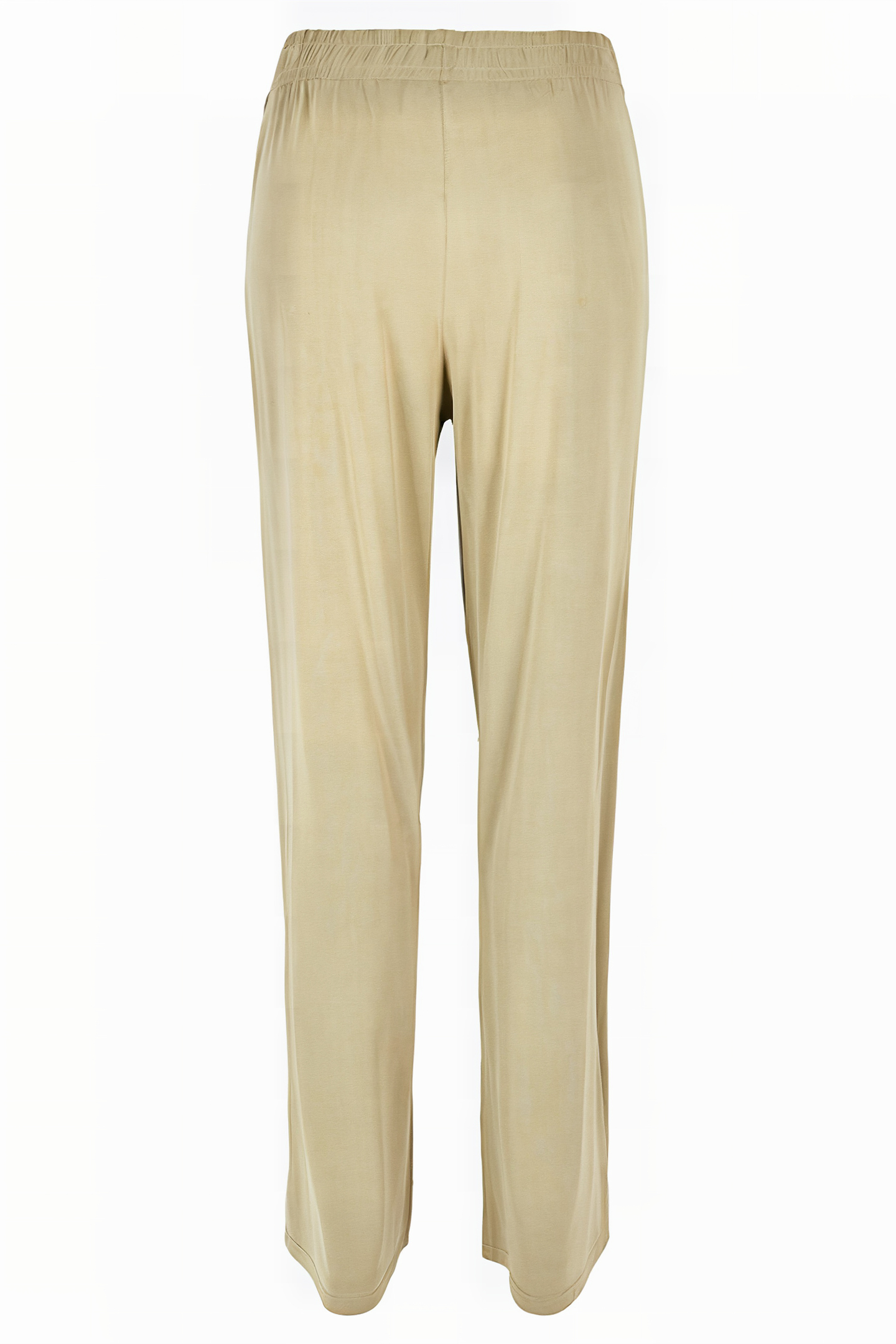 LADIES MODAL WIDE LEG PANTS KHAKI 10