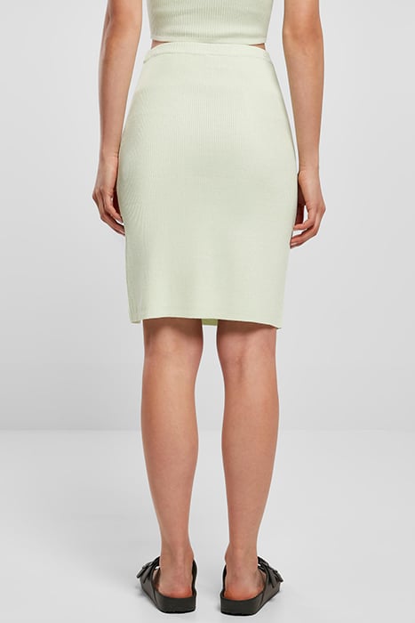 LADIES RIB KNIT SKIRT LIGHTMINT 3