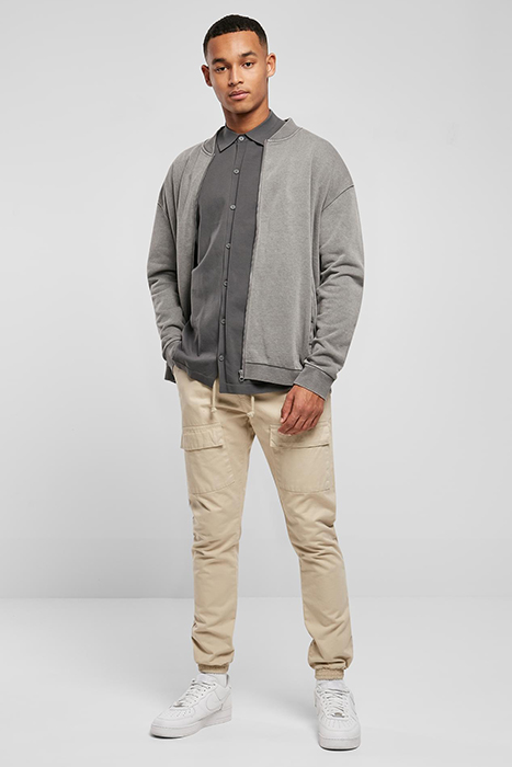 WASHED SWEAT BOMBER DARKSHADOW 4