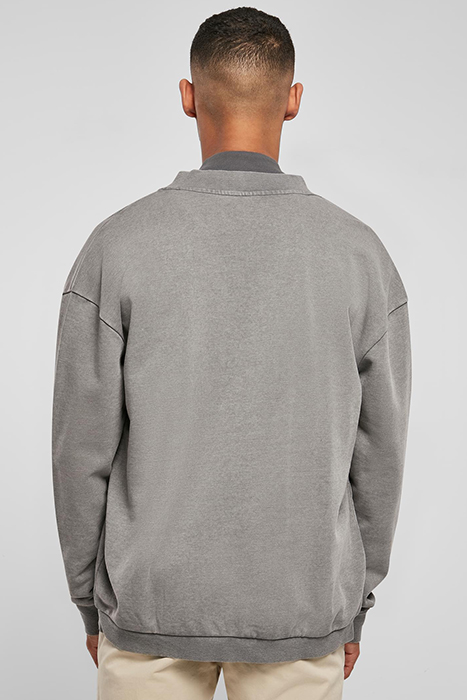 WASHED SWEAT BOMBER DARKSHADOW 3