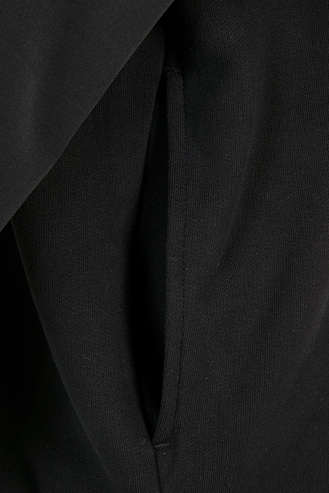 ORGANIC AND RECYCLED FABRIC MIX TRACK JACKET BLACK 9