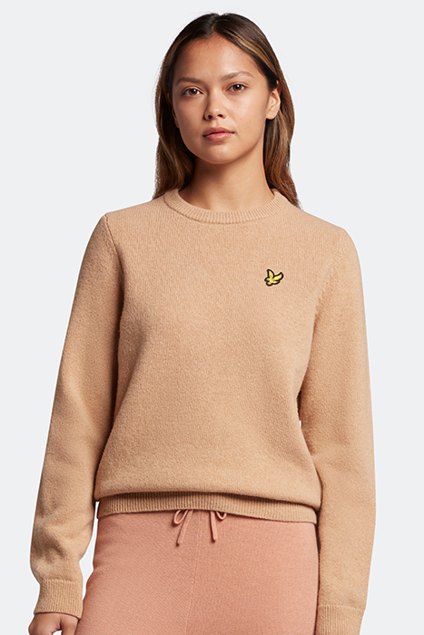 LAMBSWOOL JUMPER W802 WARM TAN 1