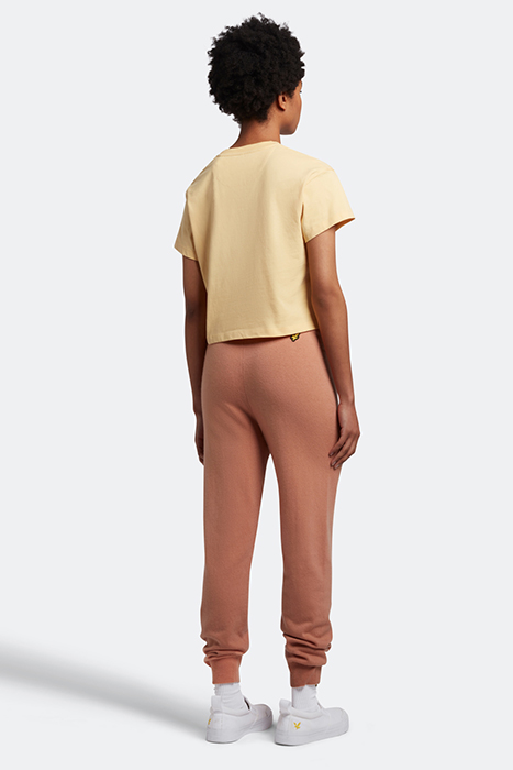 KNITTED JOGGER W795 DUSTY PEACH 2