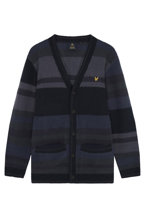TEXTURED STRIPE CARDIGAN Z271 DARK NAVY 5