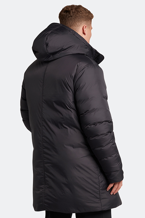 LONG LINE INTERNAL PADDED JACKET Z865 JET BLACK 3
