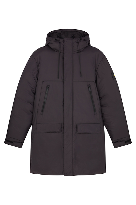 LONG LINE INTERNAL PADDED JACKET Z865 JET BLACK 5