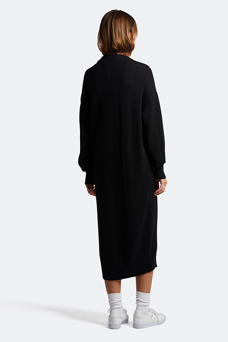 KNITTED JUMPER DRESS Z865 JET BLACK 2