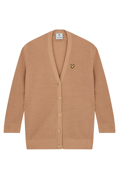RIBBED CARDIGAN W802 WARM TAN 5
