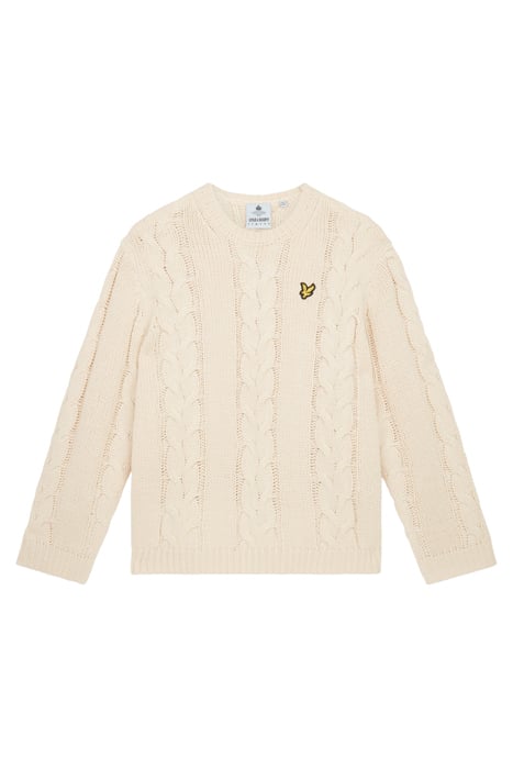 CHUNKY CABLE JUMPER W801 PILLOW WHITE 5