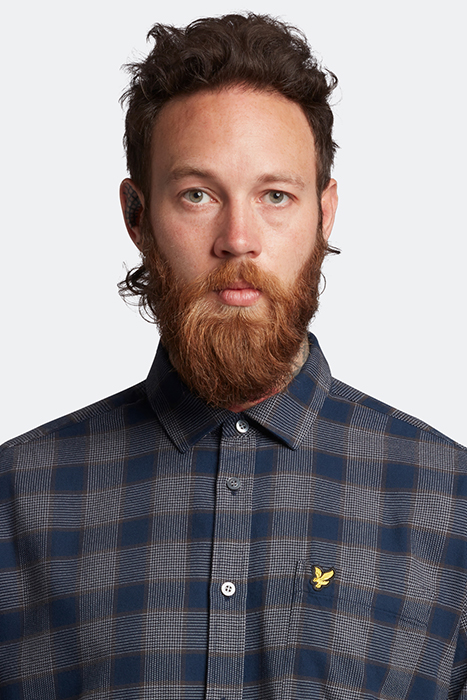 CHECK OVERSHIRT Z271 DARK NAVY 4