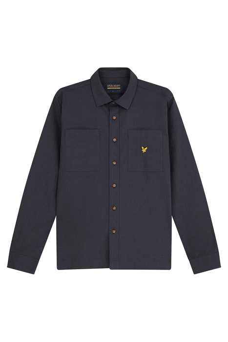 MELTON SHIRT Z271 DARK NAVY 5