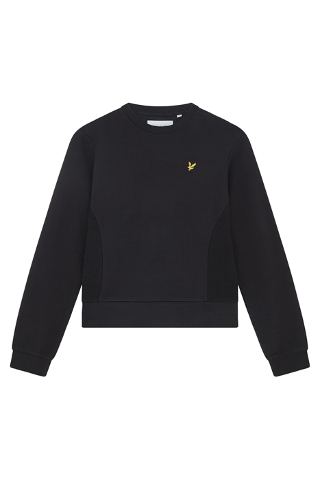 TEXTURED PANEL SWEATSHIRT Z865 JET BLACK 5