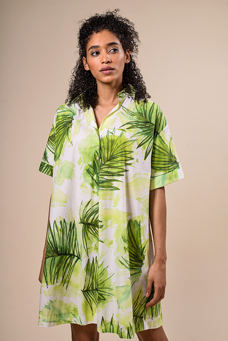 OVERSIZED DRESS SHSL GREEN 2