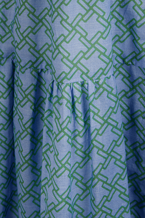 LONG DRESS LS VOLANTS BLUE 4