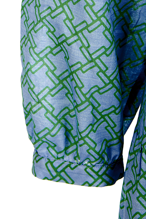 LONG DRESS LS VOLANTS BLUE 3