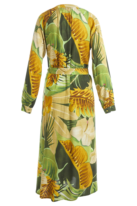 GREEN MIDI BLOUSE DRESS 5