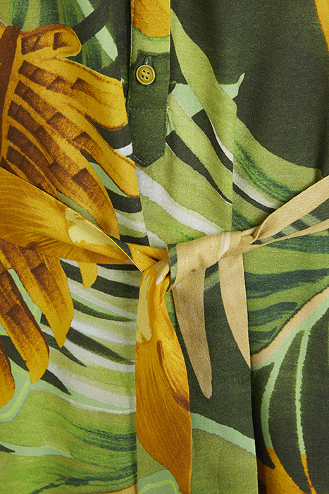 GREEN MIDI BLOUSE DRESS 3