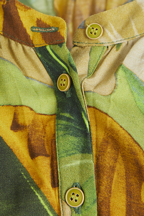 GREEN MIDI BLOUSE DRESS 4