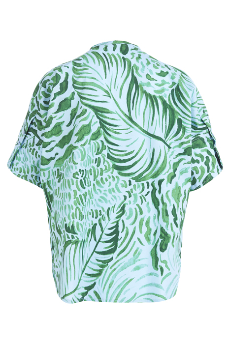 SHIRT 3/4SL BTN CLOSURE BLUE 3