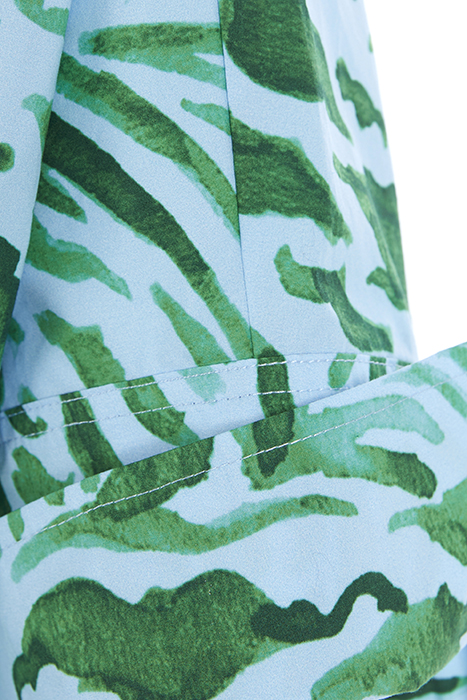 SHIRT 3/4SL BTN CLOSURE BLUE 4