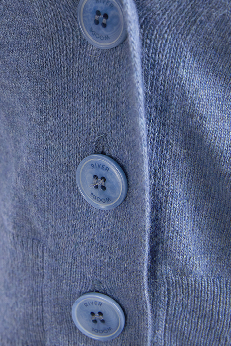 BASIC V-NECK CARDI LS BLUE 3