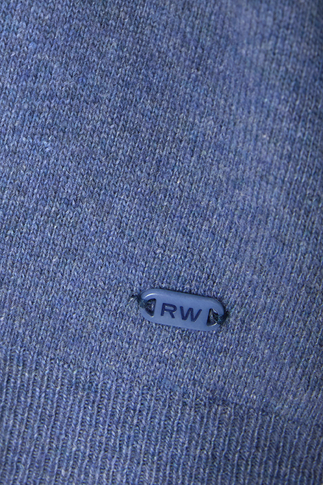 BASIC V-NECK CARDI LS BLUE 4