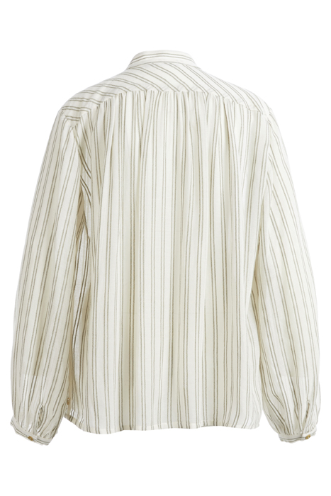 LS SHIRT FROUNCED SHOULDER GREEN 3