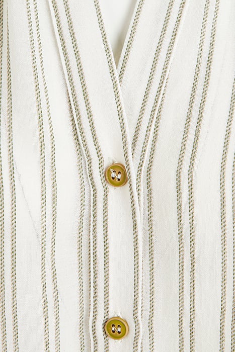 LS SHIRT FROUNCED SHOULDER GREEN 5