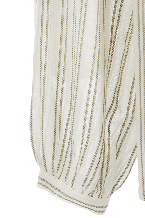 LS SHIRT FROUNCED SHOULDER GREEN 4