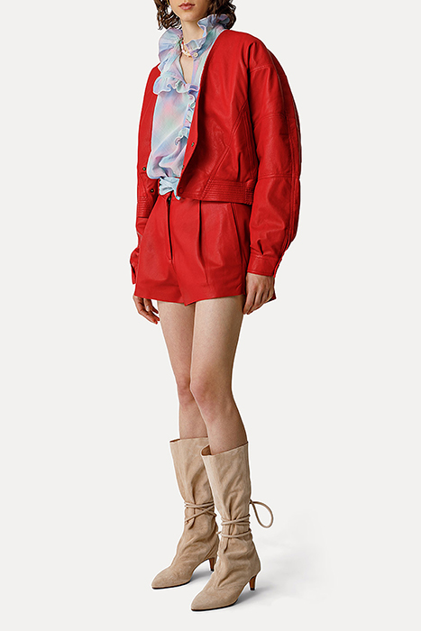 NAPPA LEATHER SHORTS LIPS 4