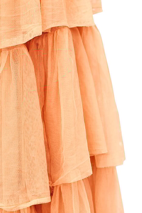 TULLE SKIRT WITH SILK DETAILS NUDE 3