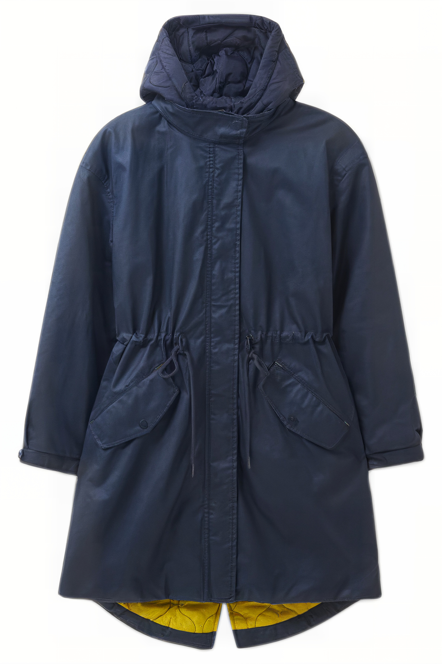 RILEY COATED COTTON PARKA DARK NAVY 1