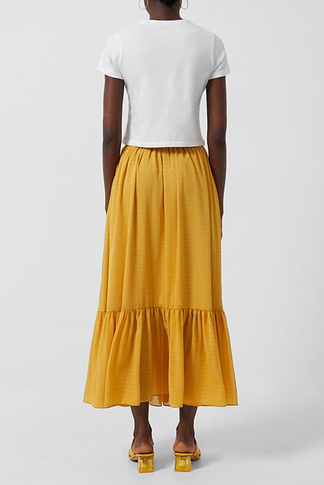 ANITTA CORA DRAP RUF HEM MI SK BRIGHT GOLD 3