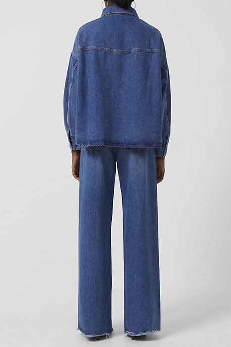 PENELOPE DENIM PUFF SLV SHIRT MID VINTAGE 3