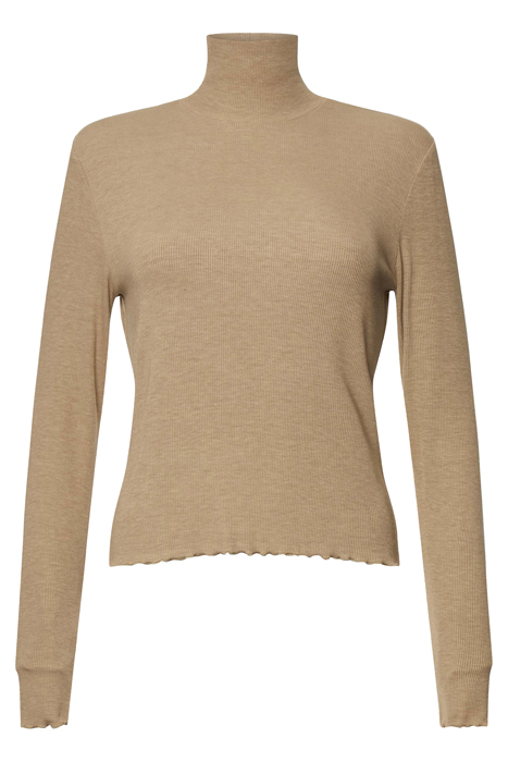 TAM RIBBED JERSEY TOP CAMEL 5