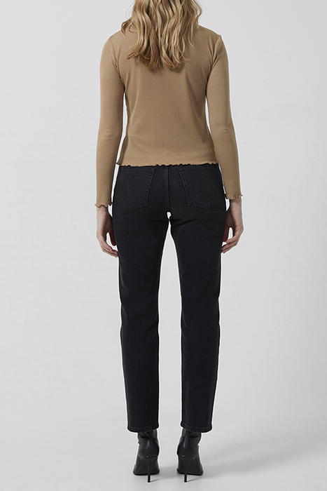 TAM RIBBED JERSEY TOP CAMEL 3