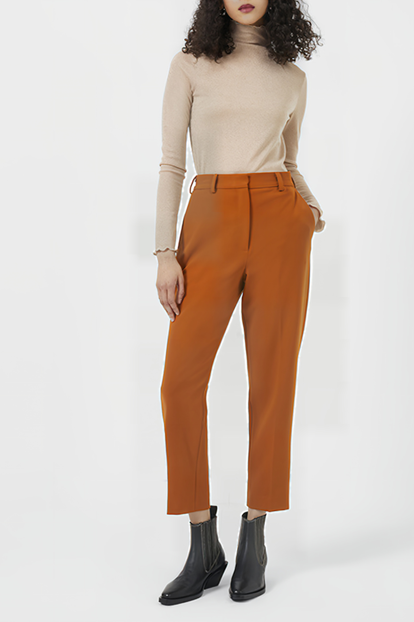BUNTIE WHISPER RUTH TAPRD TRSR LEATHER BROWN 1