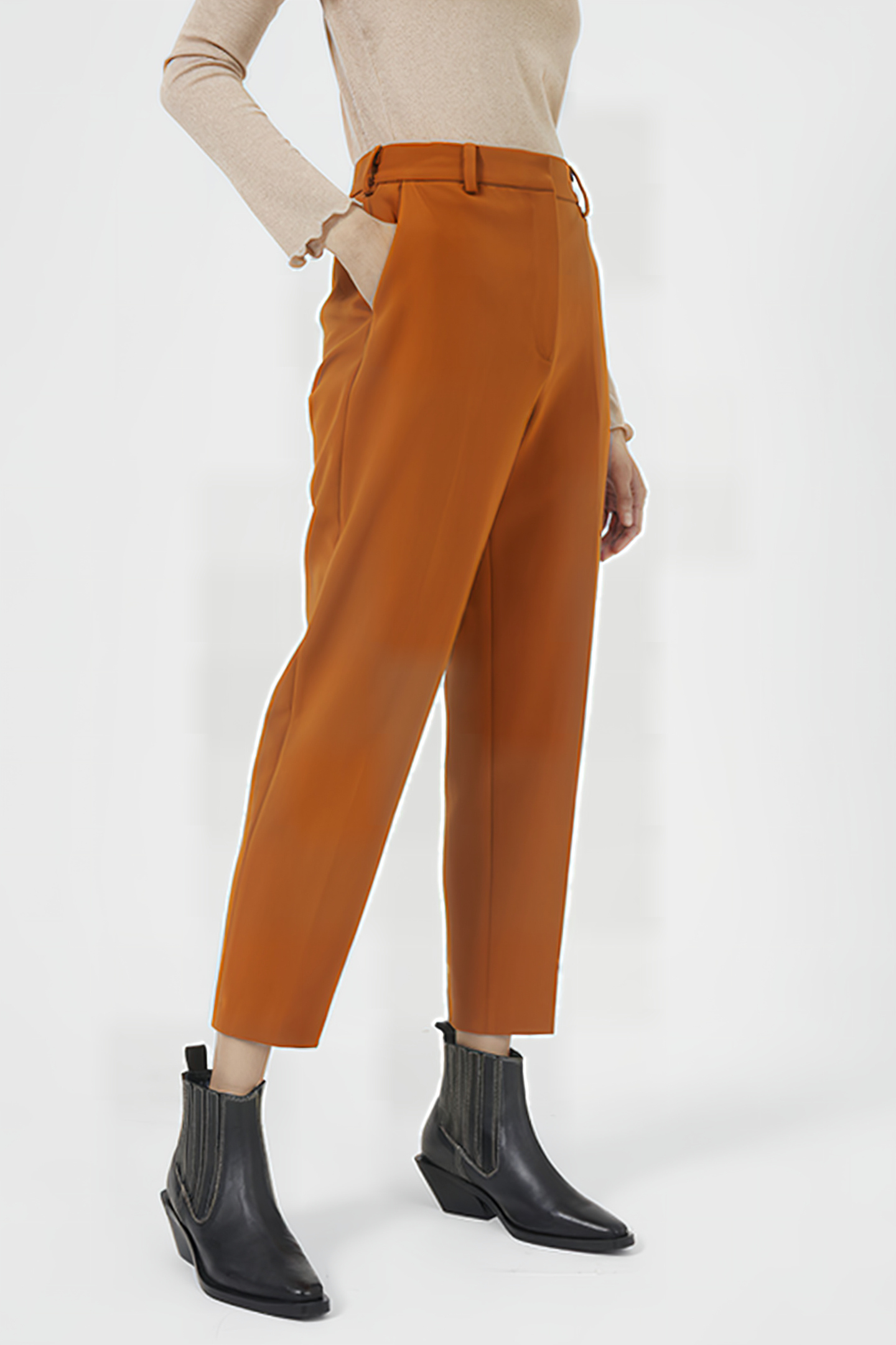 BUNTIE WHISPER RUTH TAPRD TRSR LEATHER BROWN 5