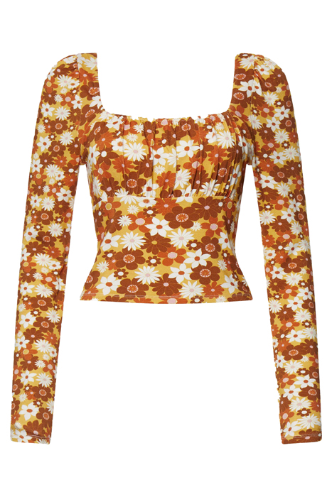 REBECA ASTRIDA ECO MED JRY TOP AMBER YELLOW MULTI 4