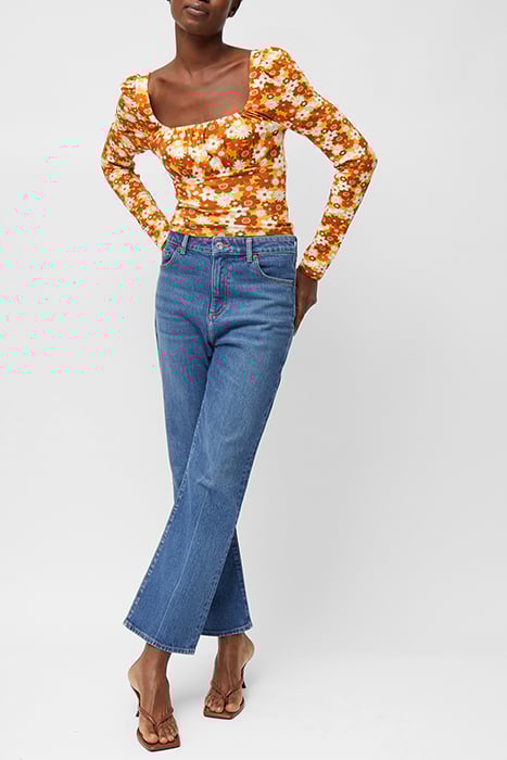 REBECA ASTRIDA ECO MED JRY TOP AMBER YELLOW MULTI 2